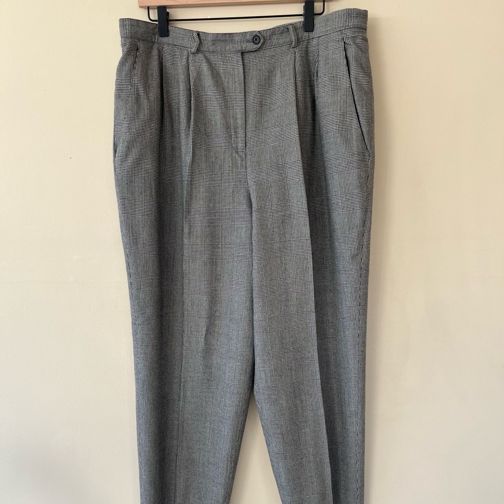 Lauren Ralph Lauren Gray Pleated Trousers